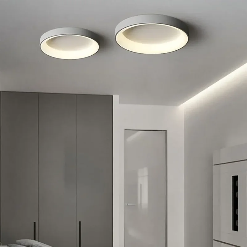 Sleek Flat Ceiling Lamp for Living Room Lighting