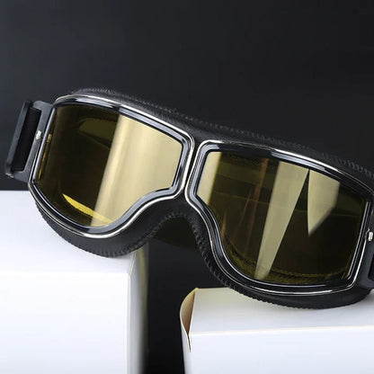 Classic Biker Goggles – Vintage Aviator Sunglasses