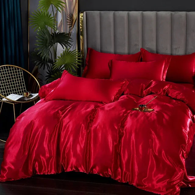 Soft Silk Satin Bedding Set