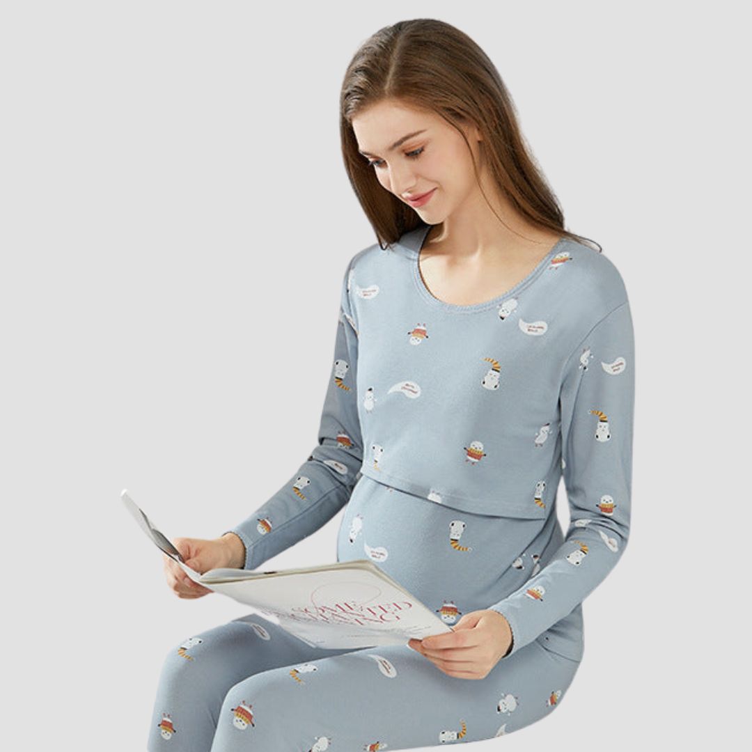 Cozy Maternity Dress for Home Relaxation