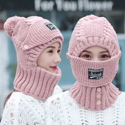 Warm Winter Hat and Scarf Set for Women