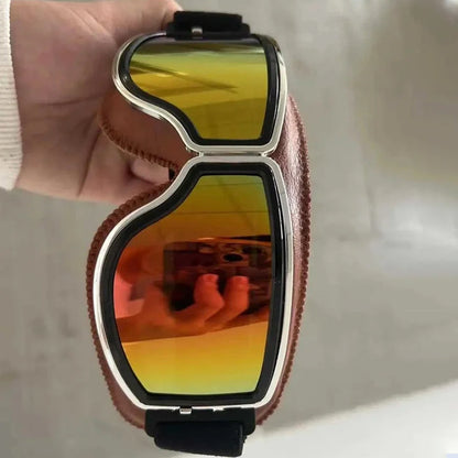 Classic Biker Goggles – Vintage Aviator Sunglasses