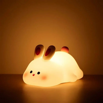 Fun Kids Nightlight - Colorful Silicone Lamp with Rechargeable Battery
