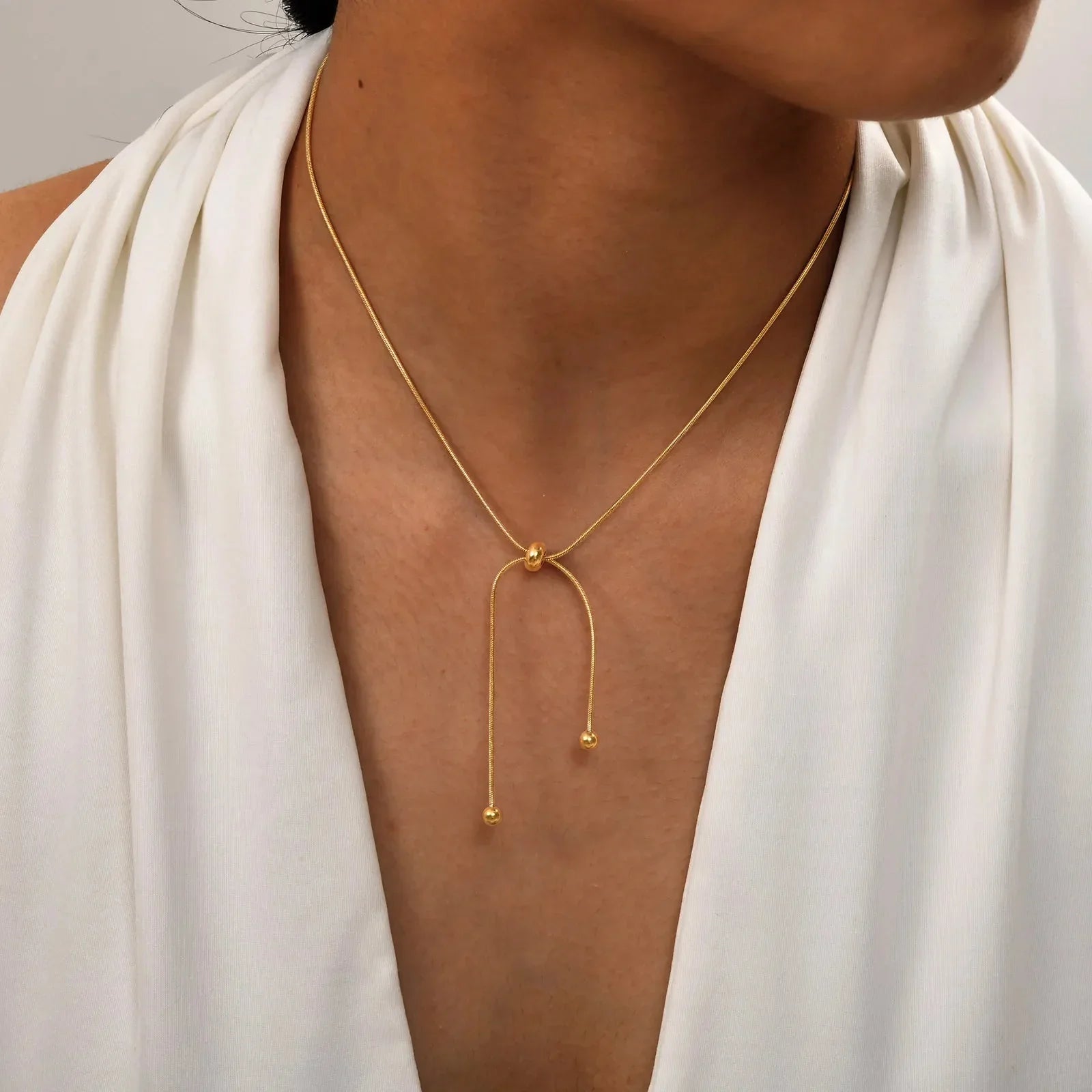 Luxury 18k Gold Tassel Chain Necklace - Halri