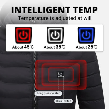 Warm Thermal Insulated Heated Coat for Men and Women