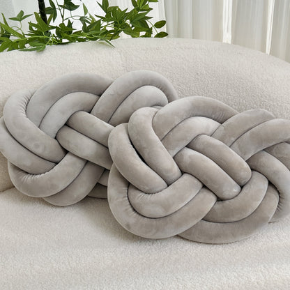 Comfortable Fuzzy Round Throw Pillows - 2 Pack