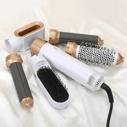 Premium 5-in-1 Hair Curler with Hot Air Brush & Dryer - Halri