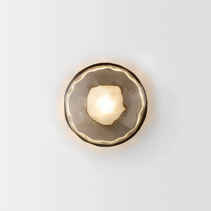 Sleek Glass Panel Wall Light