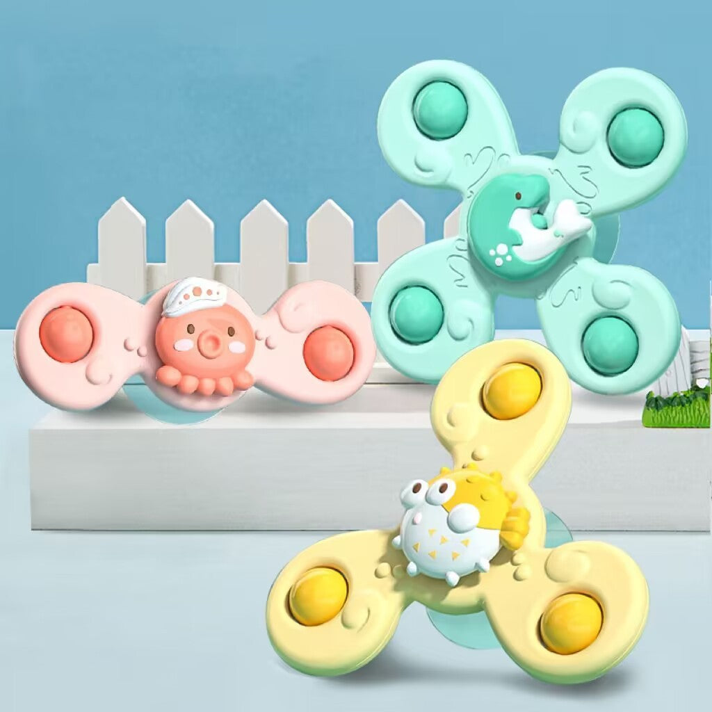 Colorful Kids Suction Spinner Toy