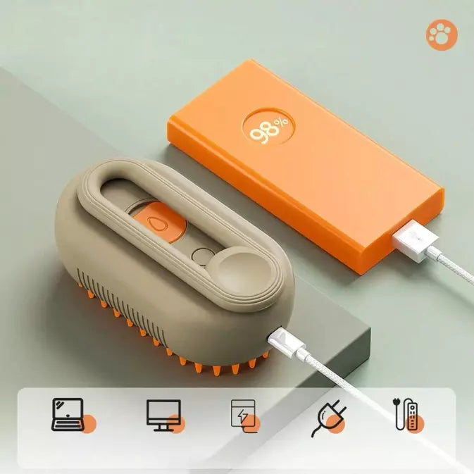 Pet Grooming Tool with Spray, Massage & CombAttachments
