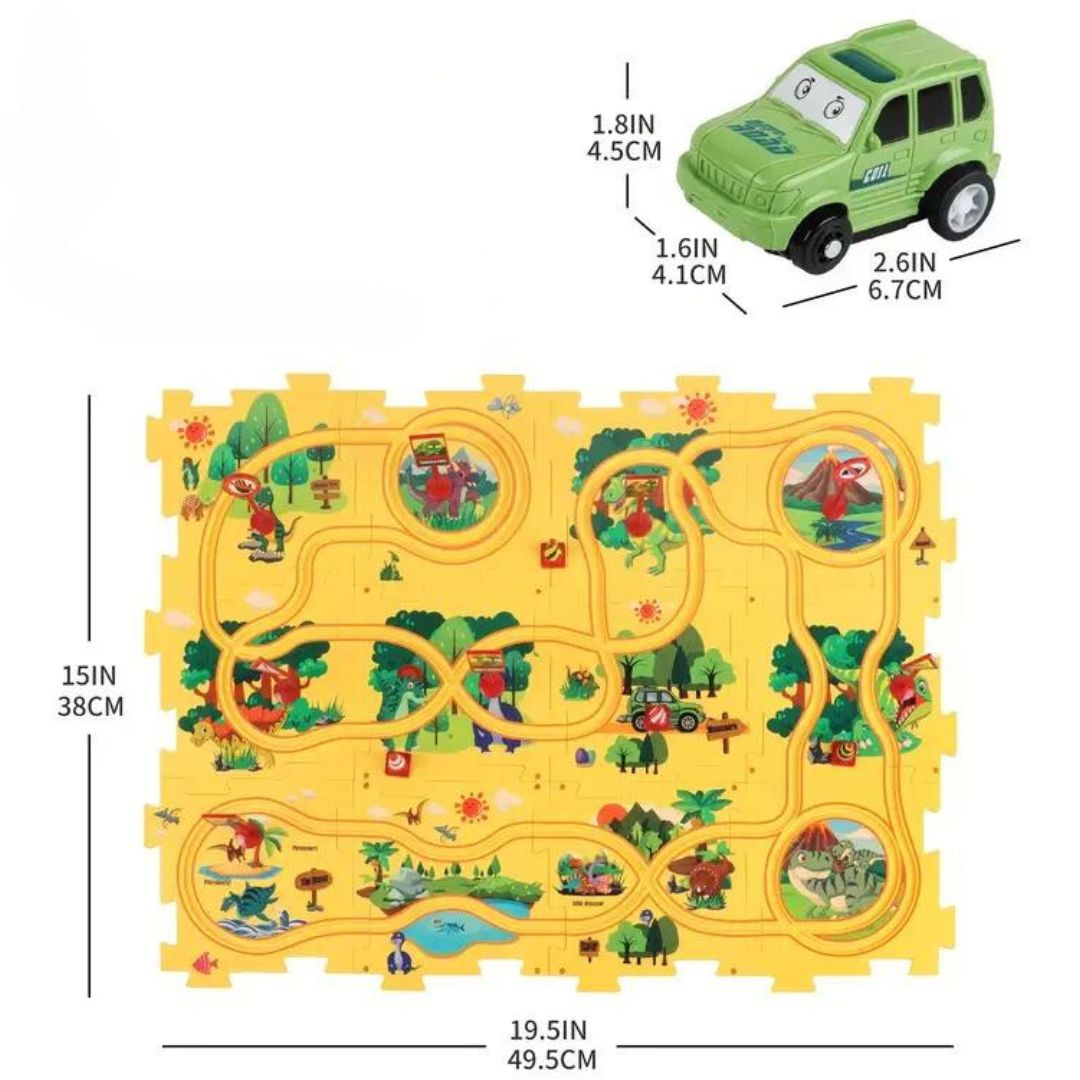 Fun Kids Wooden Racing Track
