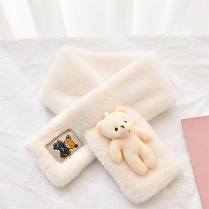 Cozy Teddy Bear Soft Wrap Scarf