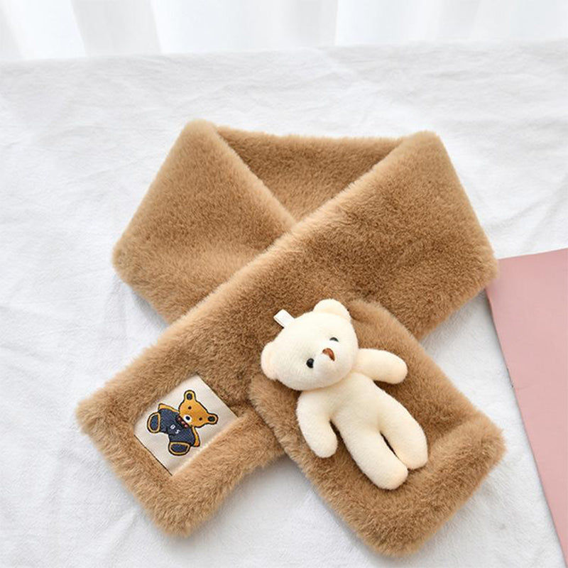 Cozy Teddy Bear Soft Wrap Scarf