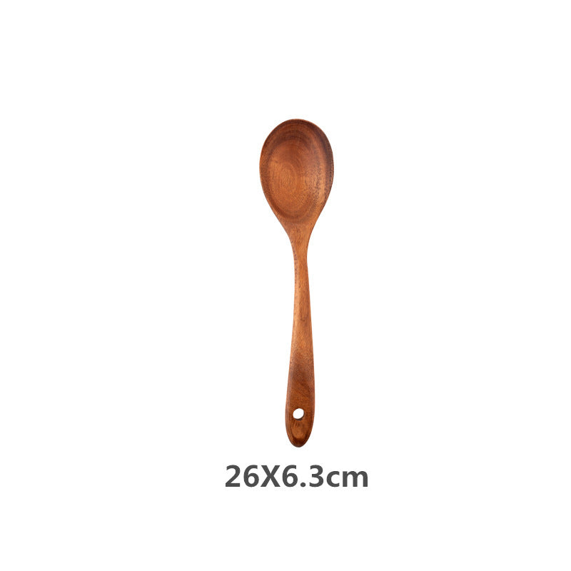Natural Wood Kitchen Utensil Set