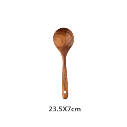 Natural Wood Kitchen Utensil Set