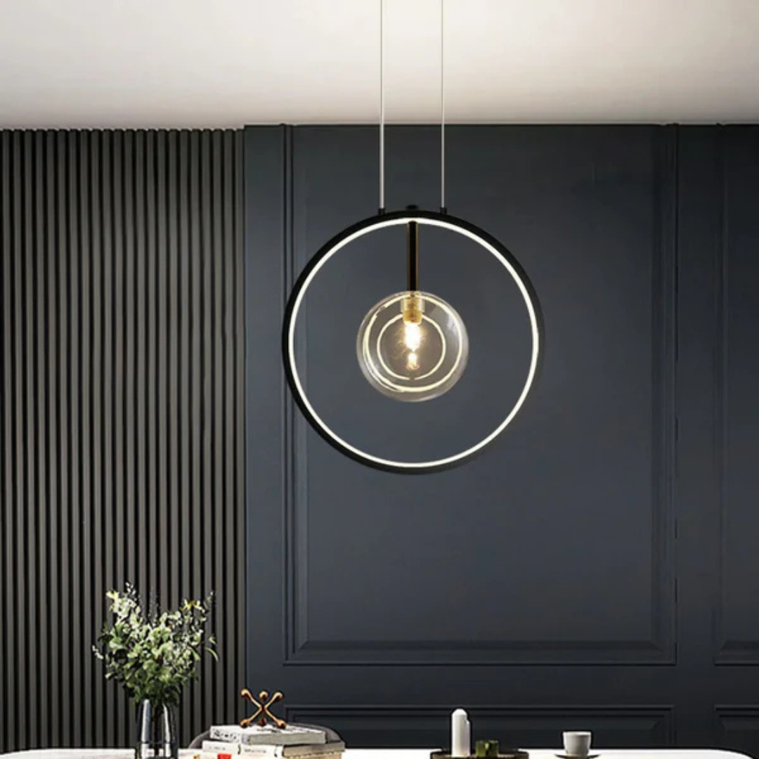 Simple Black Drop Pendant Light - Halri
