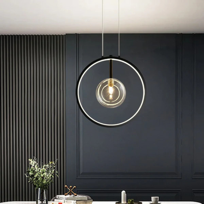 Simple Black Drop Pendant Light - Halri