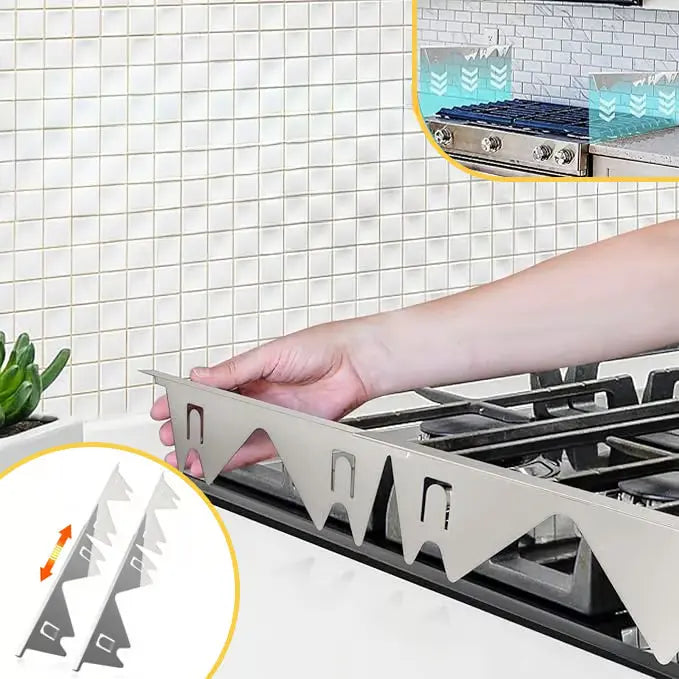 Stainless Steel Adjustable Stove Gap Covers - Halri