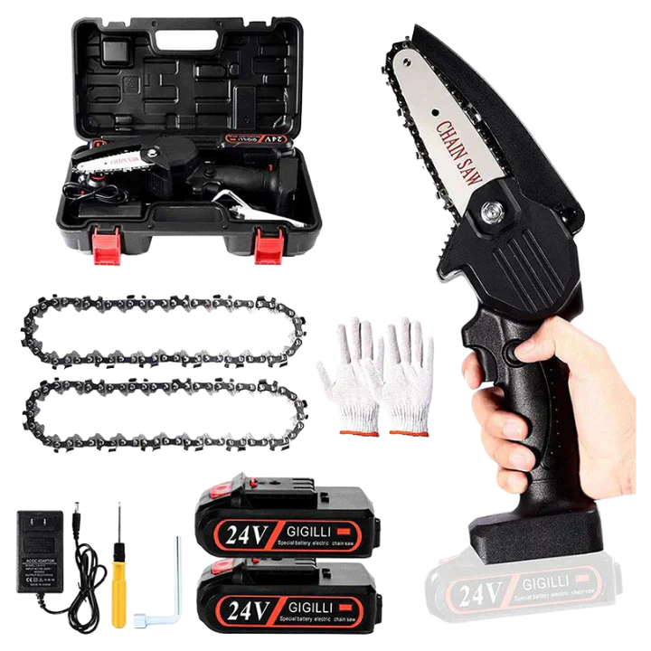 Powerful Portable 24V Compact Chainsaw Kit - Halri