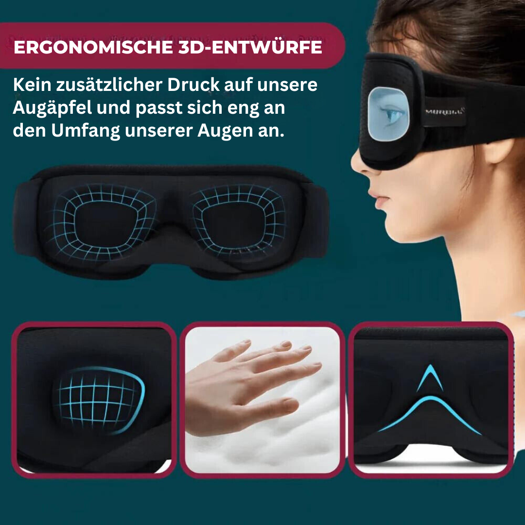 Contoured Comfort Sleep Mask for Restful Sleep