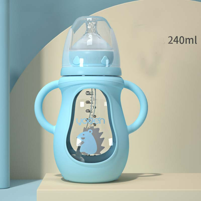 Soft Grip Baby Bottle with Silicone Teat & Fun Designs