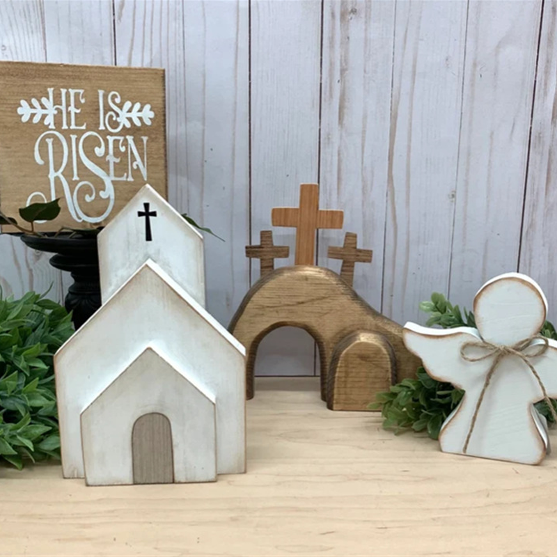 Heirloom Jesus Tomb Easter Serving Tray Set - Halri