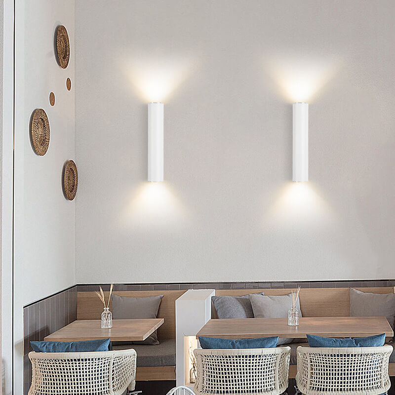 Silver Double Head Wall Light