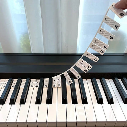 Easy Peel Piano Keyboard Stickers - Halri