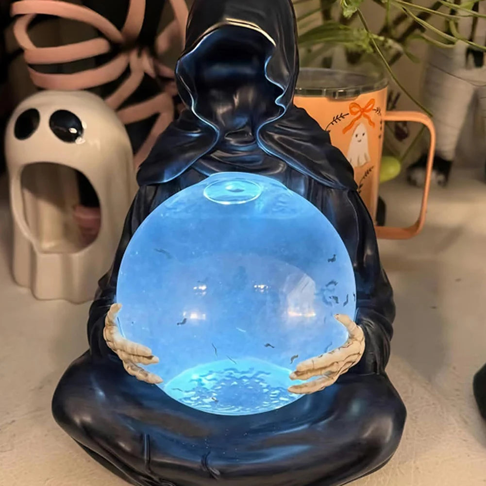 Spooky Glass Orb Halloween Decor - Halri