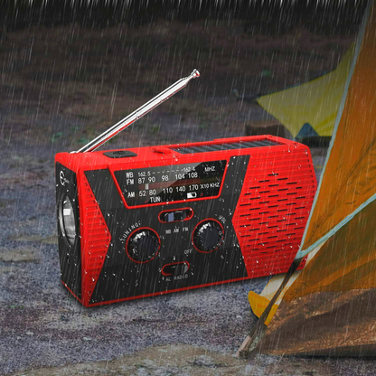 Portable Solar Hand Crank Weather Radio Charger - Halri