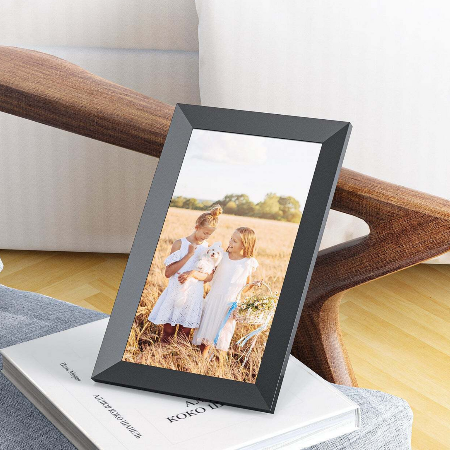 Wireless Digital LCD Photo Frame 10 Inch Touch Screen
