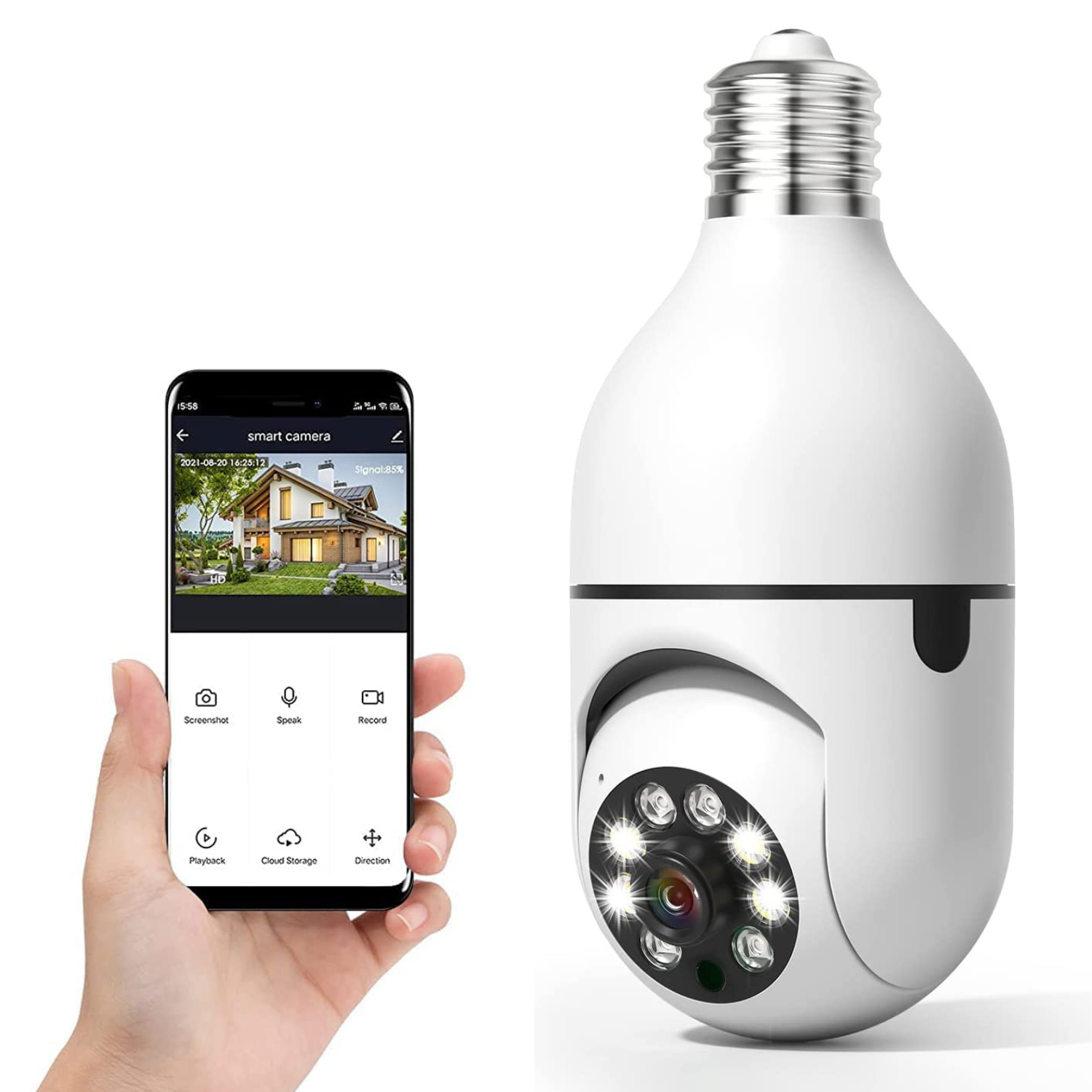 Wi-Fi Home Outdoor Smart LED Security Light Camera - Halri