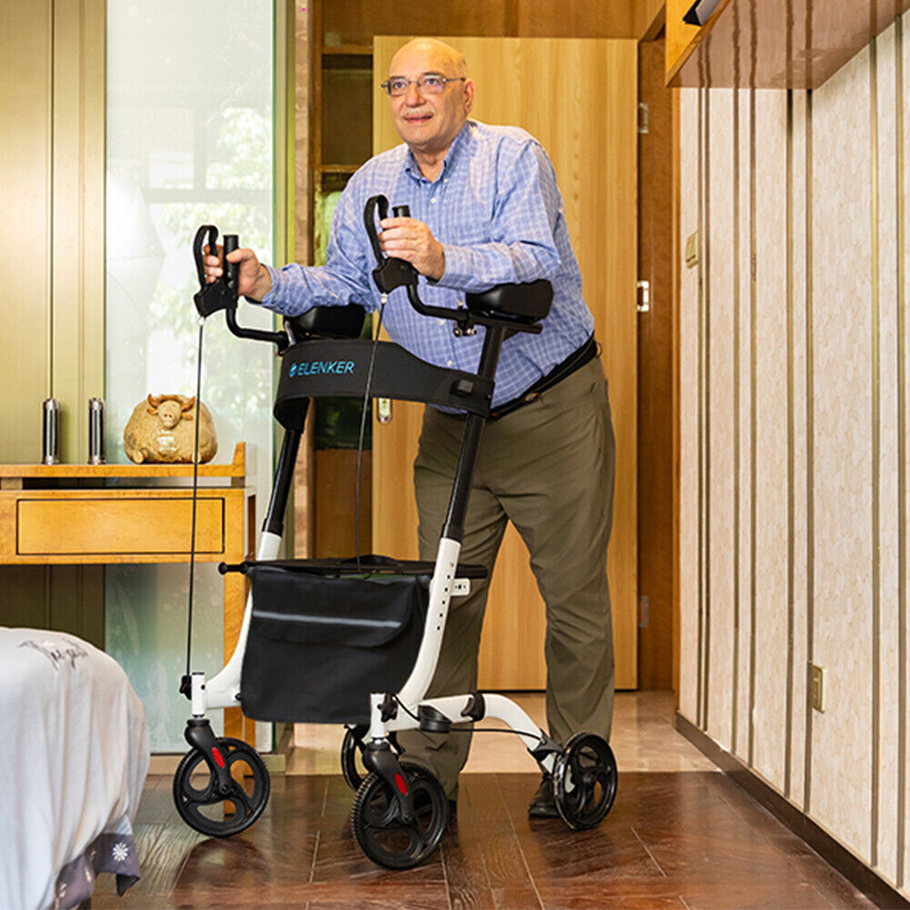 Easy Fold Walking Aid Rollator Walker With Seat