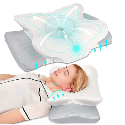 Contour Comfortable Ventilated Memory Foam Sleep Pillow - Halri