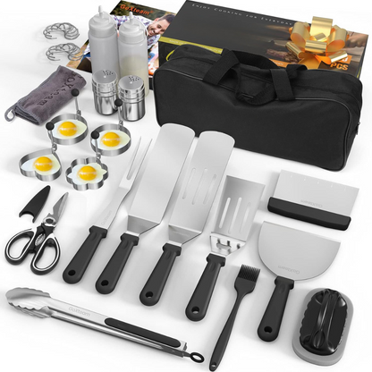 Premium BBQ Grill Tool Set 30 Piece Accessories Kit - Halri
