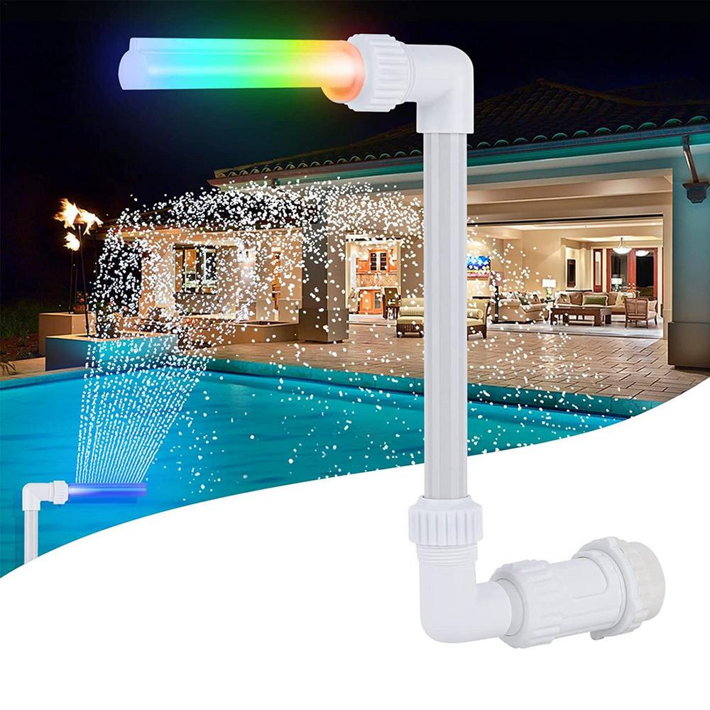 Colorful Pool Fountain with LED Night Light - Halri