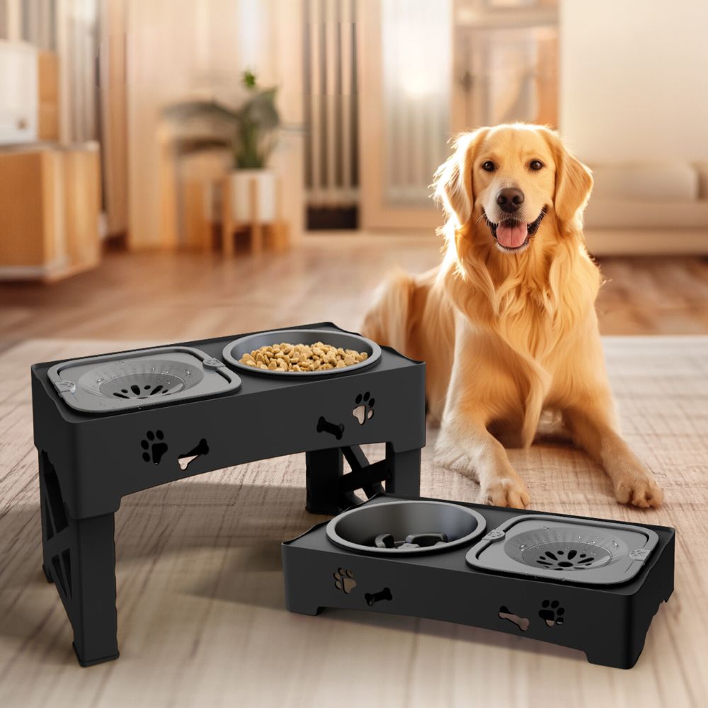 Interactive Elevated Dog Food Puzzle Bowl - Halri