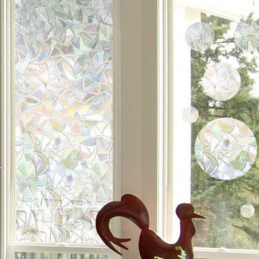 Colorful Glass Window Privacy Sticker Decal