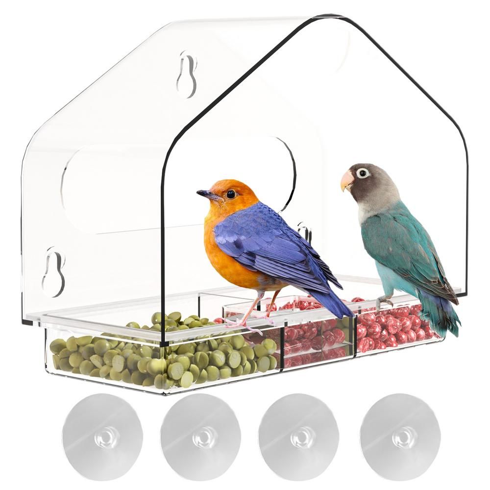 Clear Plastic Hanging Hummingbird Feeder