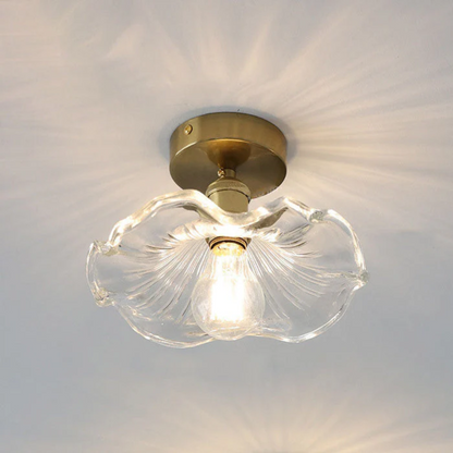 Elegant Flower Glass Ceiling Light