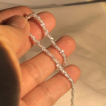 Sparkling Silver Luxury Bracelet