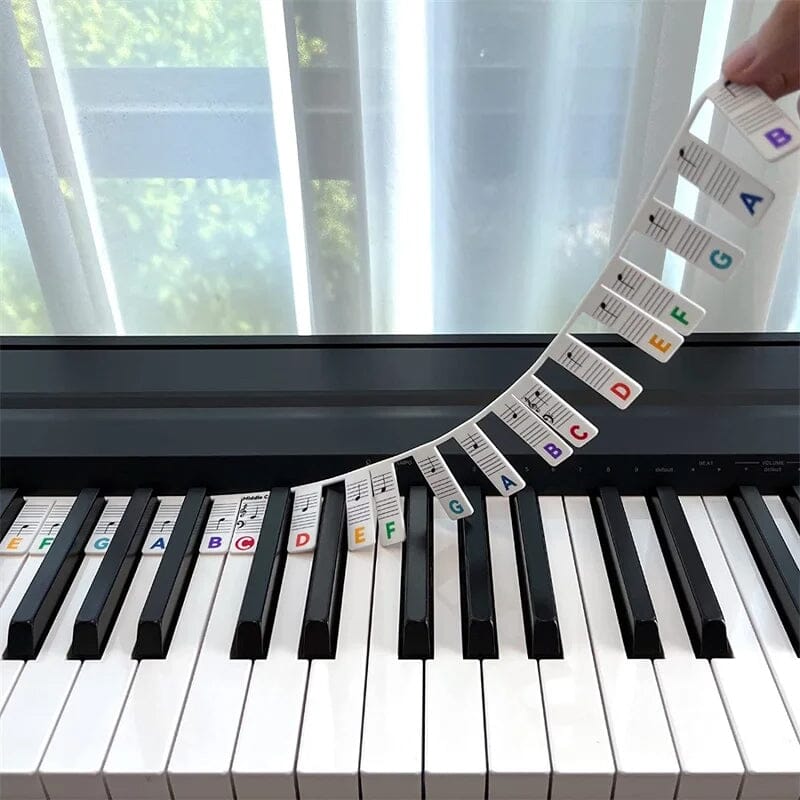 Easy Peel Piano Keyboard Sticker Notes