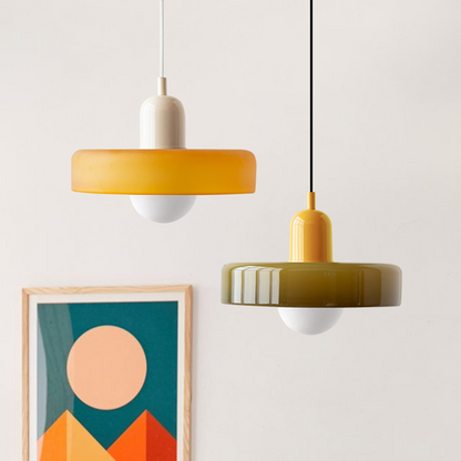 Vintage Style Glass Pendant Lighting Fixture