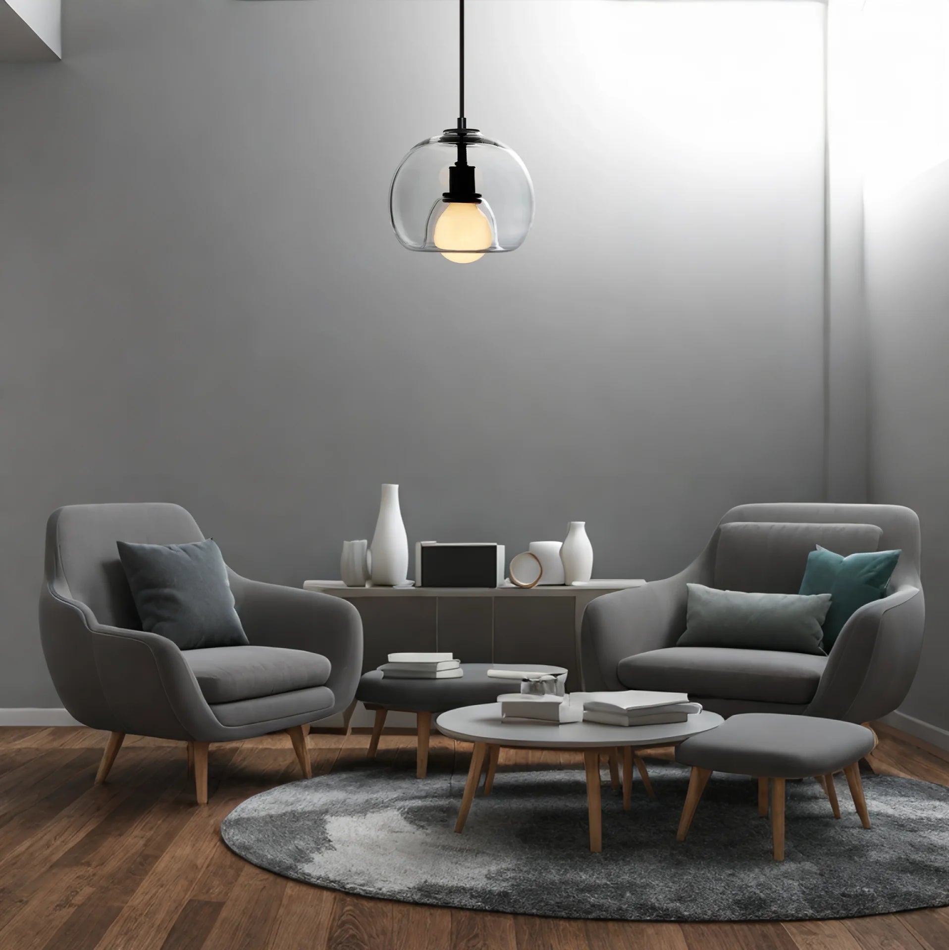 Chic Glass Pendant Light