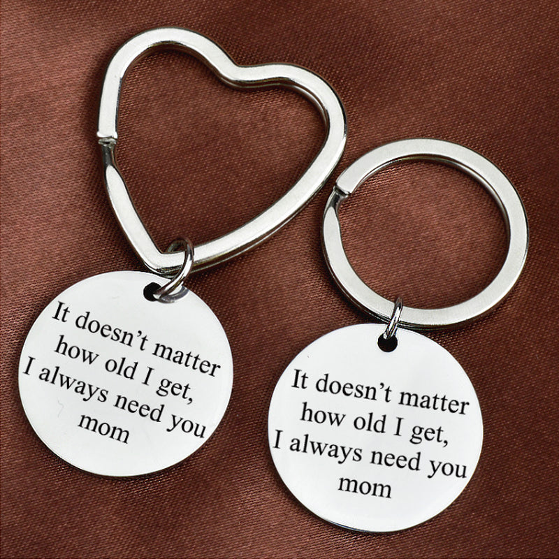 Lovely Mum Heart Shaped Keychain Gift - Halri