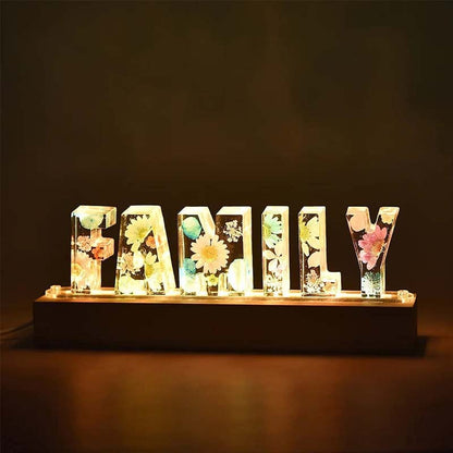 Customizable Floral LED Table Lamp