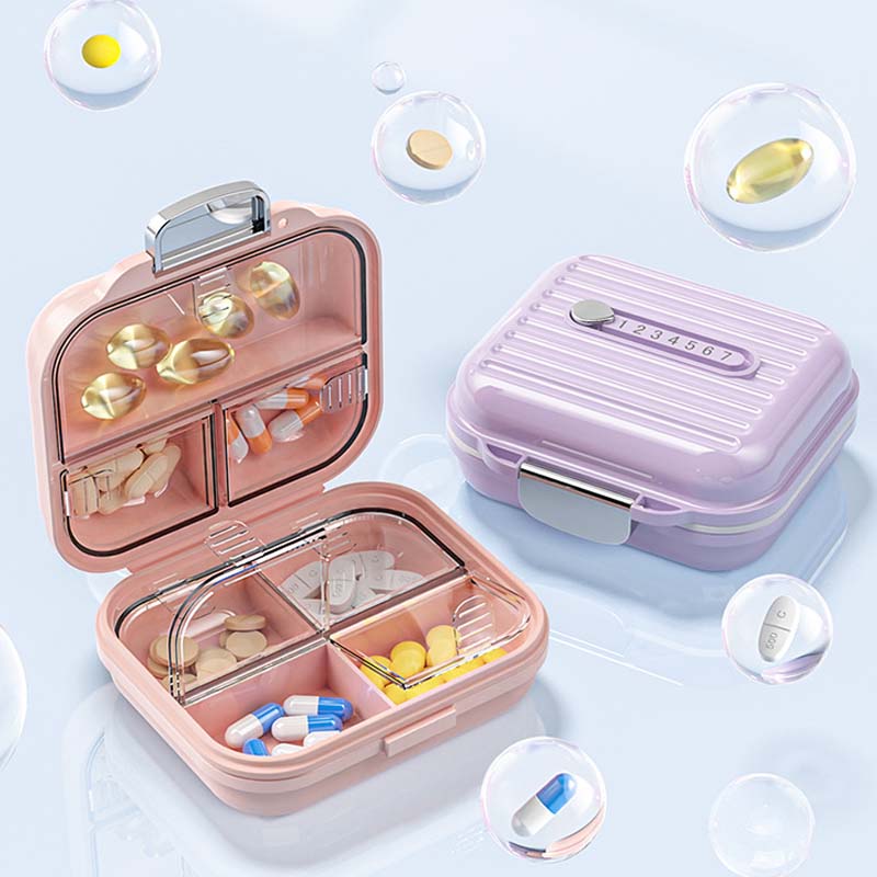 Compact Travel Pill Case - 7 Day Waterproof Pill Box