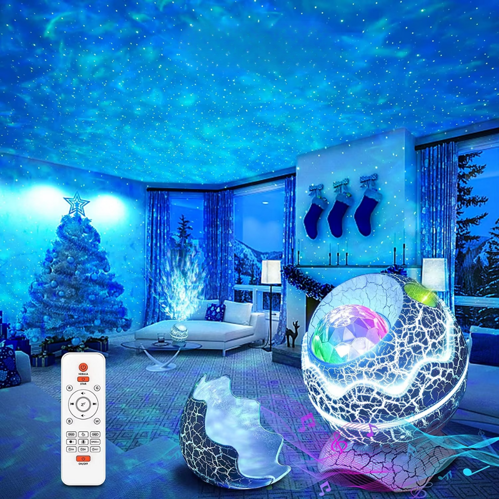 Colorful LED Night Light Projector for Bedroom - Halri