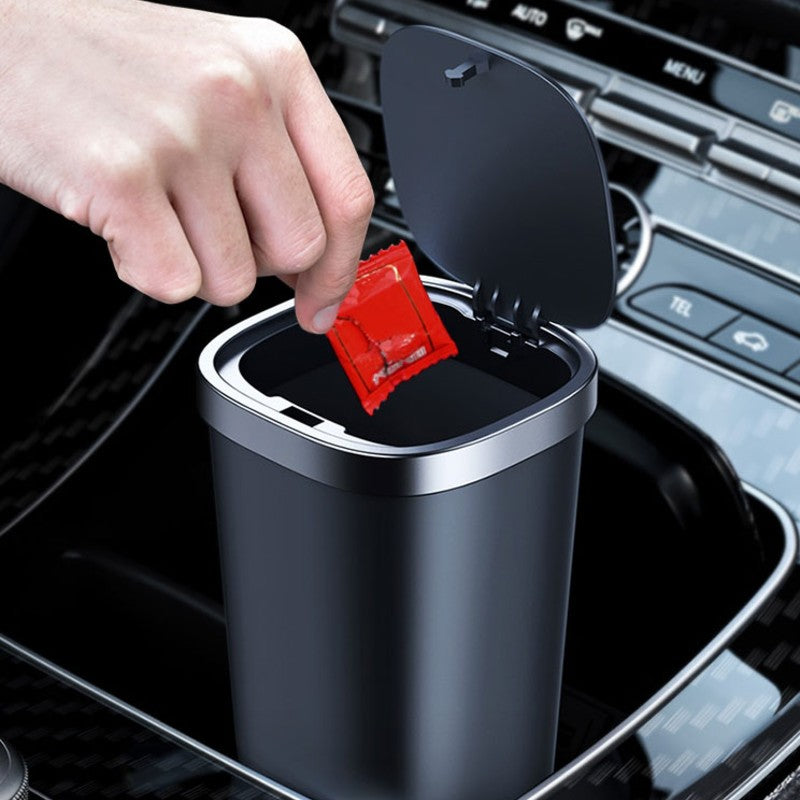 Spacious Car Trash Bin with Lid - Halri