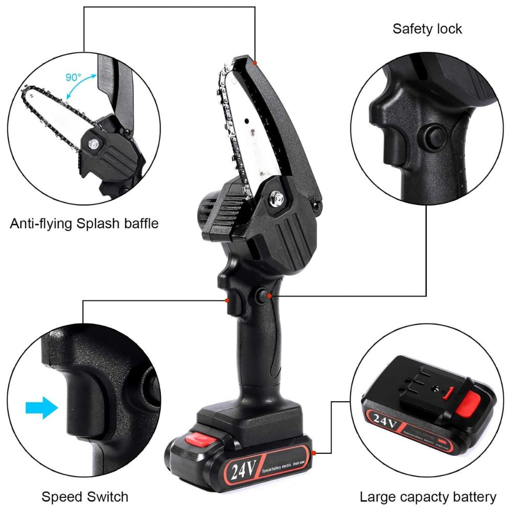 Powerful Compact 24V Chainsaw